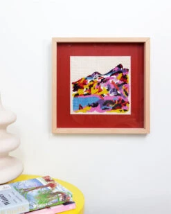 Needlepoint Kit - "Ain't No Mountain High Enough" -Olympus Handmade Store unwind studio needlepoint kit aint no mountain 05