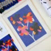 Needlepoint Kit - Four Flowers -Olympus Handmade Store unwind studio needlepoint kit four flowers 01