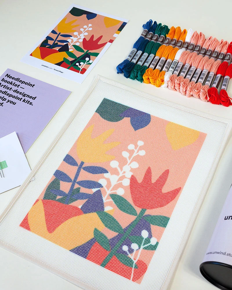 Beginner Needlepoint Kit - Tulips 5 Beginner Needlepoint Kit - Tulips - Image 3