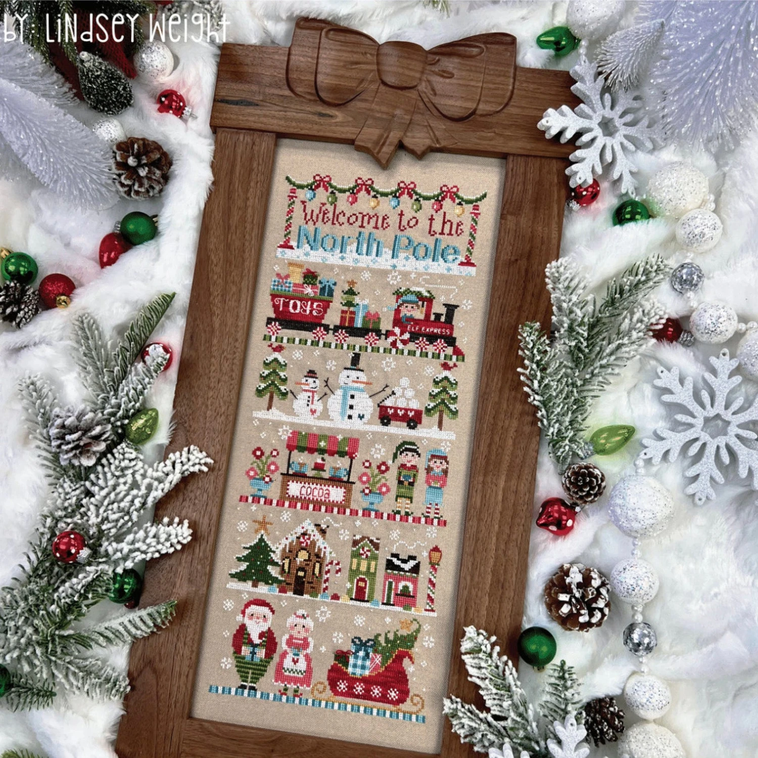 Welcome To The North Pole Cross Stitch Pattern 3 Welcome To The North Pole Cross Stitch Pattern
