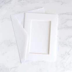 Needlework Cards With Rectangular Opening - Pack Of 5