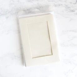 Needlework Cards With Rectangular Opening - Pack Of 5 -Olympus Handmade Store window card 03