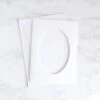 Needlework Cards With Oval Opening - Pack Of 5 -Olympus Handmade Store window card 05