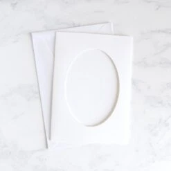 Needlework Cards With Oval Opening - Pack Of 5