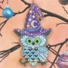 Wise Guy Cross Stitch Halloween Ornament Kit -Olympus Handmade Store wiseguy brown 01
