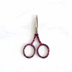 Patterned Embroidery Scissors - Pink Leopard