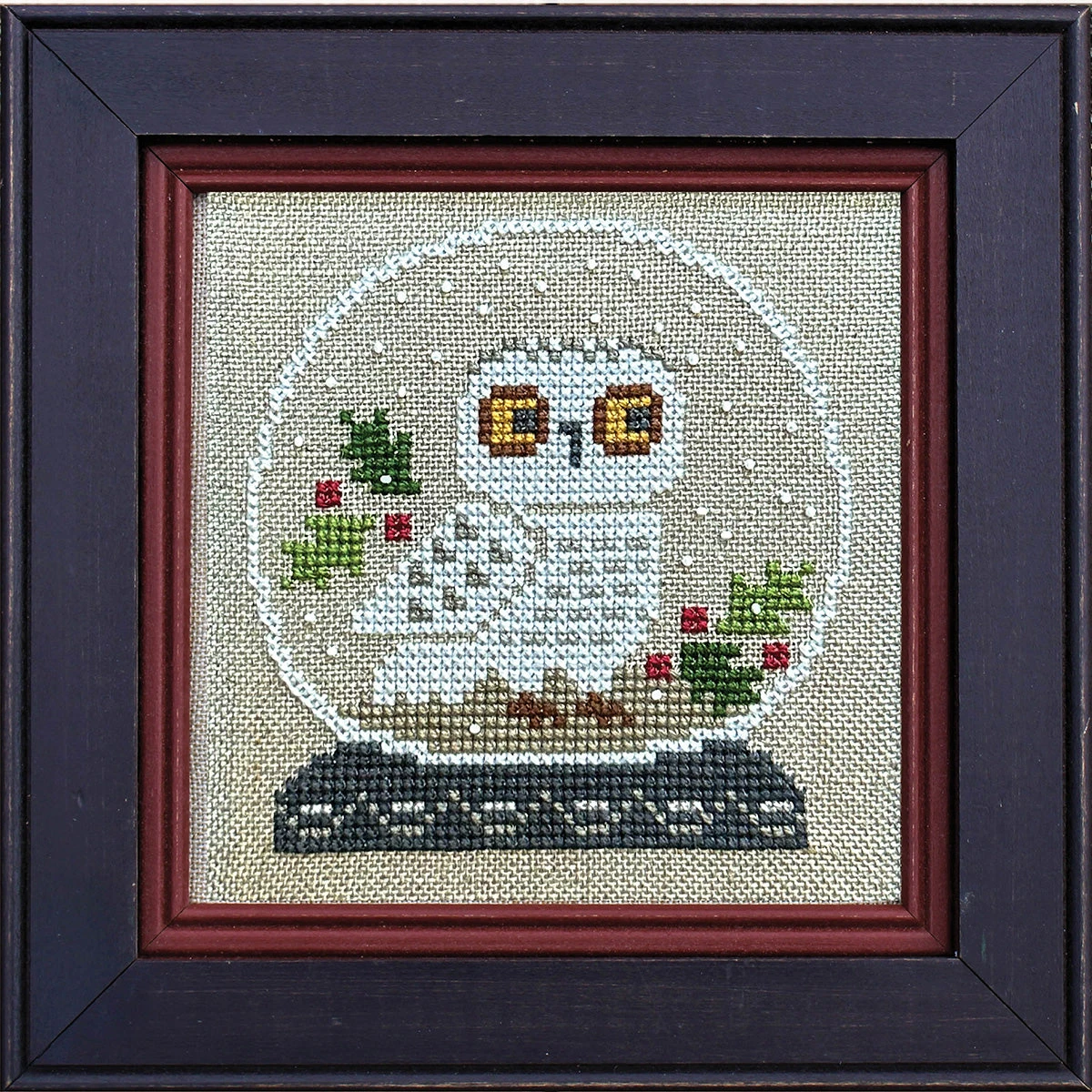 Snowglobe Owl Cross Stitch Kit 3 Snowglobe Owl Cross Stitch Kit